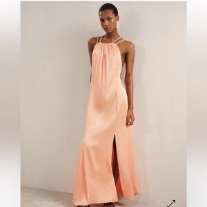 Reiss Peach Maxi Dress